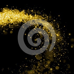 Gold glittering sparkle background