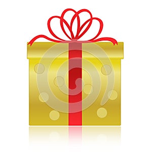 Gold / golden gift box