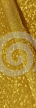 Gold and golden yellow pastel glitter bokeh circle glow blurred and blur abstract. Glittering shimmer bright luxury .