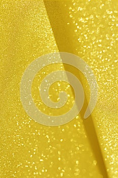 Gold and golden yellow pastel glitter bokeh circle glow blurred and blur abstract. Glittering shimmer bright luxury .