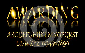 Gold Grand Opening text effect