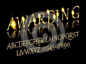 Gold Grand Opening text effect