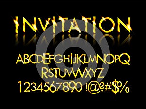 Gold Grand Opening text effect