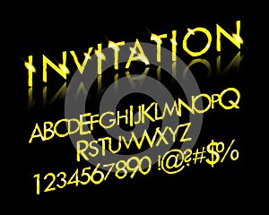 Gold Grand Opening text effect