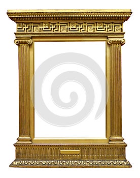 Old Gold Greek Frame photo