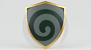 Gold and Green Shield