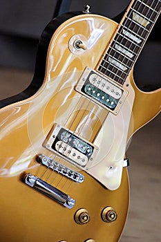 Gold guitar