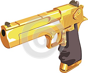 Gold gun