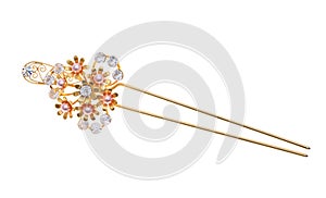 Gold hairpin