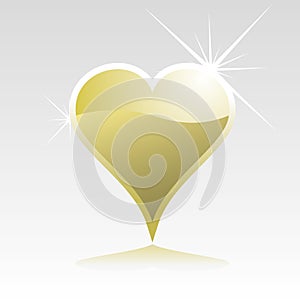 Gold heart