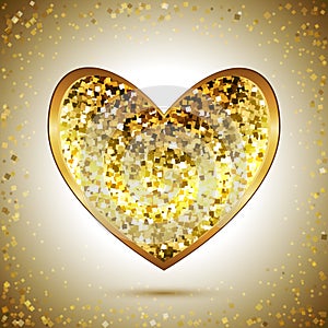 Gold heart