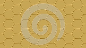 Gold Hexagon Seamless Pattern Background