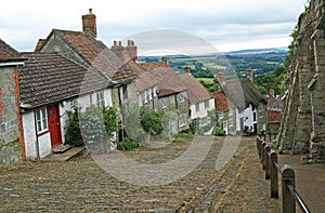 Famous View of Gold Hill Shaftesbury dorset photo