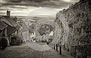 Gold Hill Shaftesbury Dorset England UK photo