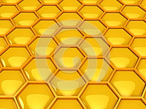 Gold honeycombs