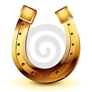 Gold horseshoe
