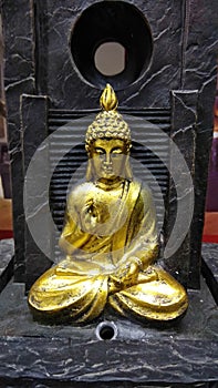 Gold idol of Buddha