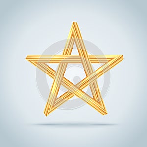 Gold Inconceivable Pentagram.