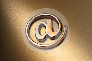 Gold @ Internet Email Background