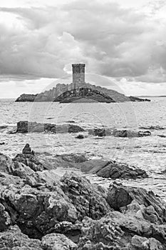 The gold Island in Saint Raphael