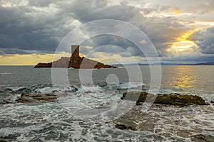 The gold Island in Saint Raphael