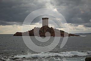 The gold Island in Saint Raphael