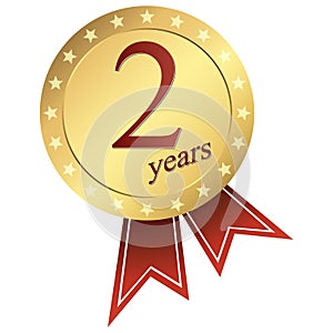 gold jubilee button - 2 years photo