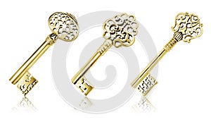 Gold keys photo