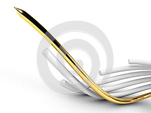 Gold leading cable