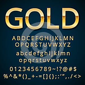 Gold letter