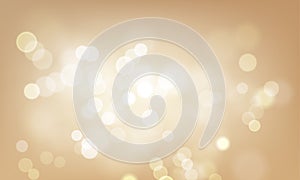 Gold light blur glitter or sparkling defocused vector background