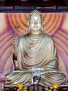 Gold-like Buddha statue