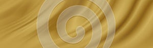 Gold luxury fabric background with copy space