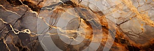 Gold marble with fine gold flecks decorating the texture of natural stone. Generative Ai