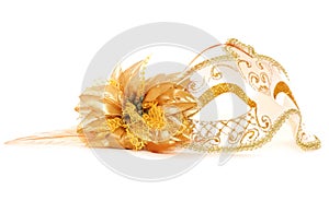 Gold masquerade mask