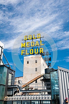 Gold Medal Flower Sign and Mill City Museum
