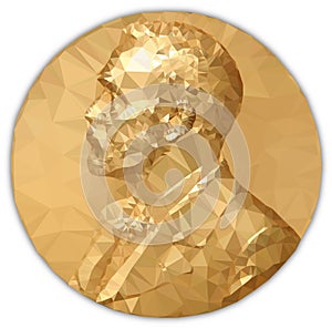 Gold Medal Nobel prize, graphics elaboration photo