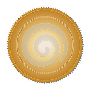 Gold medal (vector)