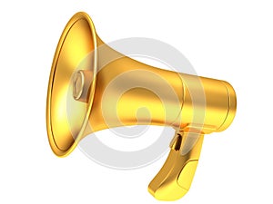 Gold megaphone