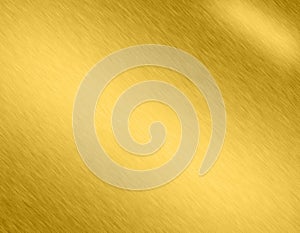 Gold metal brushed background or texture