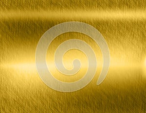 Gold metal brushed background or texture