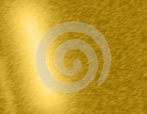 Gold metal brushed background or texture