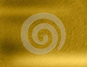 Gold metal brushed background or texture