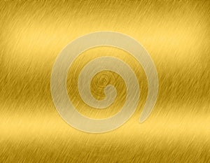 Gold metal brushed background or texture