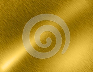 Gold metal brushed background or texture