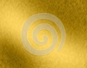 Gold metal brushed background or texture