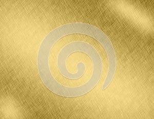 Gold metal brushed background or texture