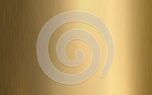 Gold metallic gradient with scratches. Gold foil surface texture effect. Vector illustration