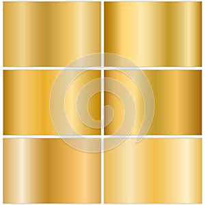 Gold metallic gradient set