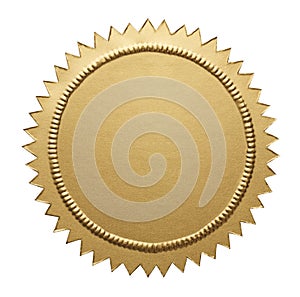 Gold Metallic Seal